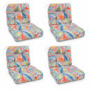 Outdoor Chair Cushions Set of 8 - Tufted Waterproof Seat Pads