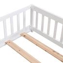 Solid Wood Floor Bed With Door And Fence For Children by Unique Piece Furniture