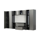 Nova Series - Garage Cabinet Set A With Soft Closing Doors - Metallic Gray by HouseOfZazla