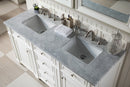 James Martin Bristol 60" Double Bathroom Vanity, Bright White