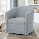 Lainey - Swivel Barrel Chair With 360 Degree Rotation by HouseOfZazla