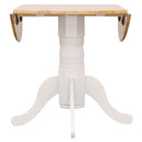 Greer Natural Brown And White 5-Piece Dining Set