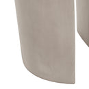 Outdoor MGO Round U-Shape Side Table Light Grey