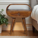 Circular Open Bedside Nightstand by HouseOfZazla