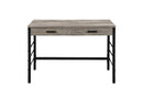 Disho - Writing Desk With USB - Light Weathered Oak & Black