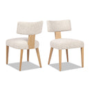 Louise - Split Back Upholstered Dining Side Chair (Set of 2) - Travertine Beige by Unique Piece Furniture