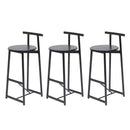 Modern Bar Stools With Backrest For Kitchen (Set of 3) by HouseOfZazla