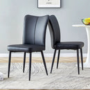 Minimalist Style Minimalist Dining Chairs With Metal Legs by Unique Piece Furniture