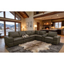Upholstered Large Arms Sectional With Recliner Seats