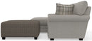 Livingston - Sectional With Comfort Coil Seating, 40" Cocktail Ottoman And Accent Pillows Included
