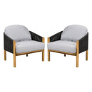 Grotta - Outdoor Wood Club Chair (Set of 2)