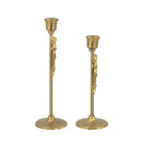 Set of 2 Vintage Gold Candle Holders