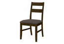 Dining Chair, Upholstered, Side, Dining Room, Transitional (Set of 2) - Brown by HouseOfZazla