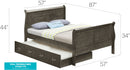 Elegant Trundle Bed With Timeless Charm by HouseOfZazla