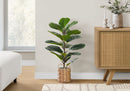 28" Tall Artificial Fiddle Tree Plant with Real Touch Leaves by HouseOfZazla