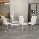 Modern Dining Chairs With Padded Seat, Metal Legs by Unique Piece Furniture