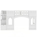 Loft Bed With Storage Staircase And Windows by HouseOfZazla