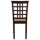 Vanetta - 3 Piece Dining Set With Drop Leaf Table And Chairs - Cappuccino by HouseOfZazla