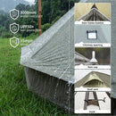 4 Season Bell Tent 13.1FT, Green Waterproof Glamping Yurt Tent by HouseOfZazla