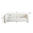 Tonson 83" 3-Seater Boucle Sofa by HouseOfZazla