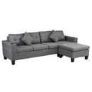 Sectional Sofa Set For Living Room With L Shape Chaise Lounge, Cup Holder And Left Or Right Hand Chaise Modern 4 Seat by Unique Piece Furniture