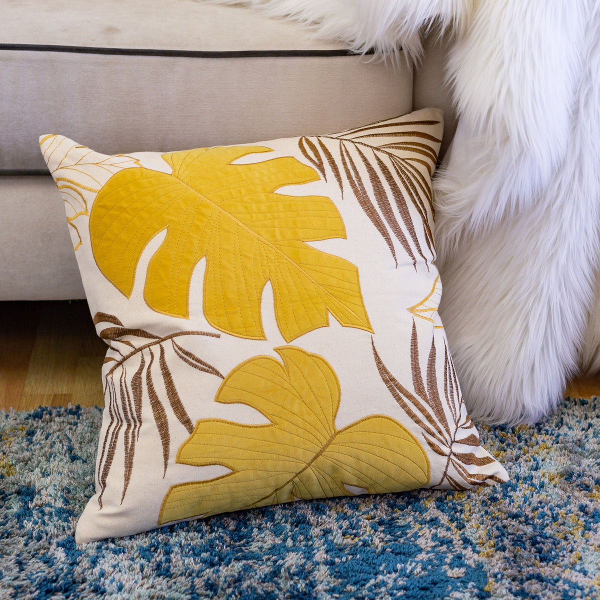 Autumn Vibes Leaf Accent Pillow, photo 12 of 35