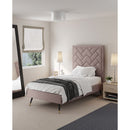 Crosby - Bed With Upholstered Headboard And Slats by HouseOfZazla