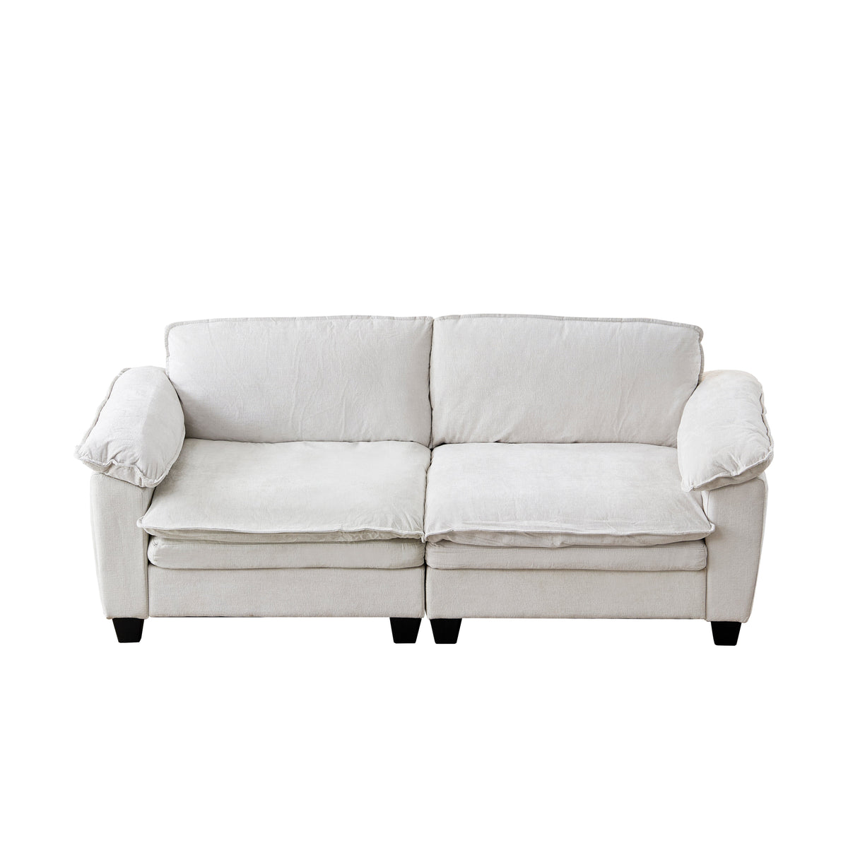 Luxury Chenille Upholstered Loveseat Couch, photo 7 of 10