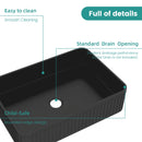 BB17 Integrated Black Ceramic Bathroom Vanity Sink by HouseOfZazla