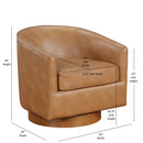 Maisy - Barrel Swivel Chair by HouseOfZazla