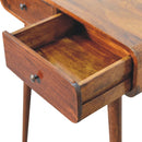Curved Hallway Table - Chestnut by HouseOfZazla