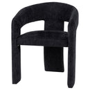 Carlow Upholstered Dining Arm Chair Black (Set of 2) by Unique Piece Furniture