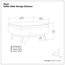 Owen - Upholstered Rectangular Storage Ottoman by Unique Piece Furniture