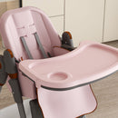 Adjustable Baby High Chair 0-6 Years, Portable Infant Feeding Seat With Safety Belt, Silent Lockable Wheels by Unique Piece Furniture
