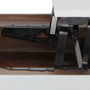 45 Inch Rectangular Mango Wood Coffee Table, Lift Top Storage, Iron Frame, White, Black