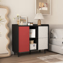 Modern Sideboard Buffet Cabinet With Doors And Unique Panel Styling by HouseOfZazla