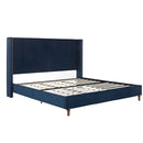 Peyton - Upholstered Bed With 54" High Headboard, Traditional Hand Buttoned Tufting by HouseOfZazla