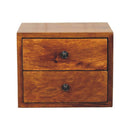 Solid Wood Solis Chestnut Wall-Mounted Nightstand