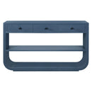 Console Table With 3 Soft Close Drawers & 2 Open Shelves by HouseOfZazla