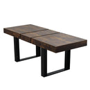 Extendable Dining Room Table For 6 8 10, Modern Farmhouse Wooden Kitchen Expanding Table, Long Large Expandable Dining Room Conference Table - Deep Rustic Brown by HouseOfZazla