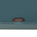 2 door cabinet with semicircular elements,natural rattan weaving,suitable for multiple scenes such as living room, bedroom, study room