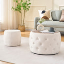 Nesting Ottomans 2 Piece With Tray, 4 In 1 Function by Unique Piece Furniture
