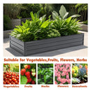 6x3x1 FT Metal Raised Garden Bed Outdoor Planter by HouseOfZazla