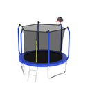 Trampoline With Basketball Hoop, Astm Approved Reinforced Type Outdoor Trampoline With Enclosure Net by HouseOfZazla