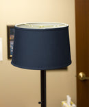 16"W x 10"H Shallow Drum Hard Back Textured Slate Blue