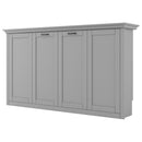 Twin Size Murphy Bed With Cabinet Storage - Gray by HouseOfZazla