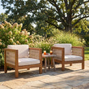 Outdoor Club Chair & Rope Arm And Cushions