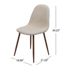 Elegant Dining Chair Set With Fabric by HouseOfZazla