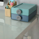 48 x 24 Inches Tempered Glass Standing Desk with Metal Drawer, Adjustable Height Stand up Desk, Sit Stand Home Office Desk, Ergonomic Workstation