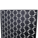 Outdoor / Indoor Privacy Screen Metal Privacy Screen, Freestanding Decorative Privacy Screen For Deck Balcony Patio - Black by HouseOfZazla